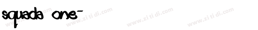 squada one字体转换